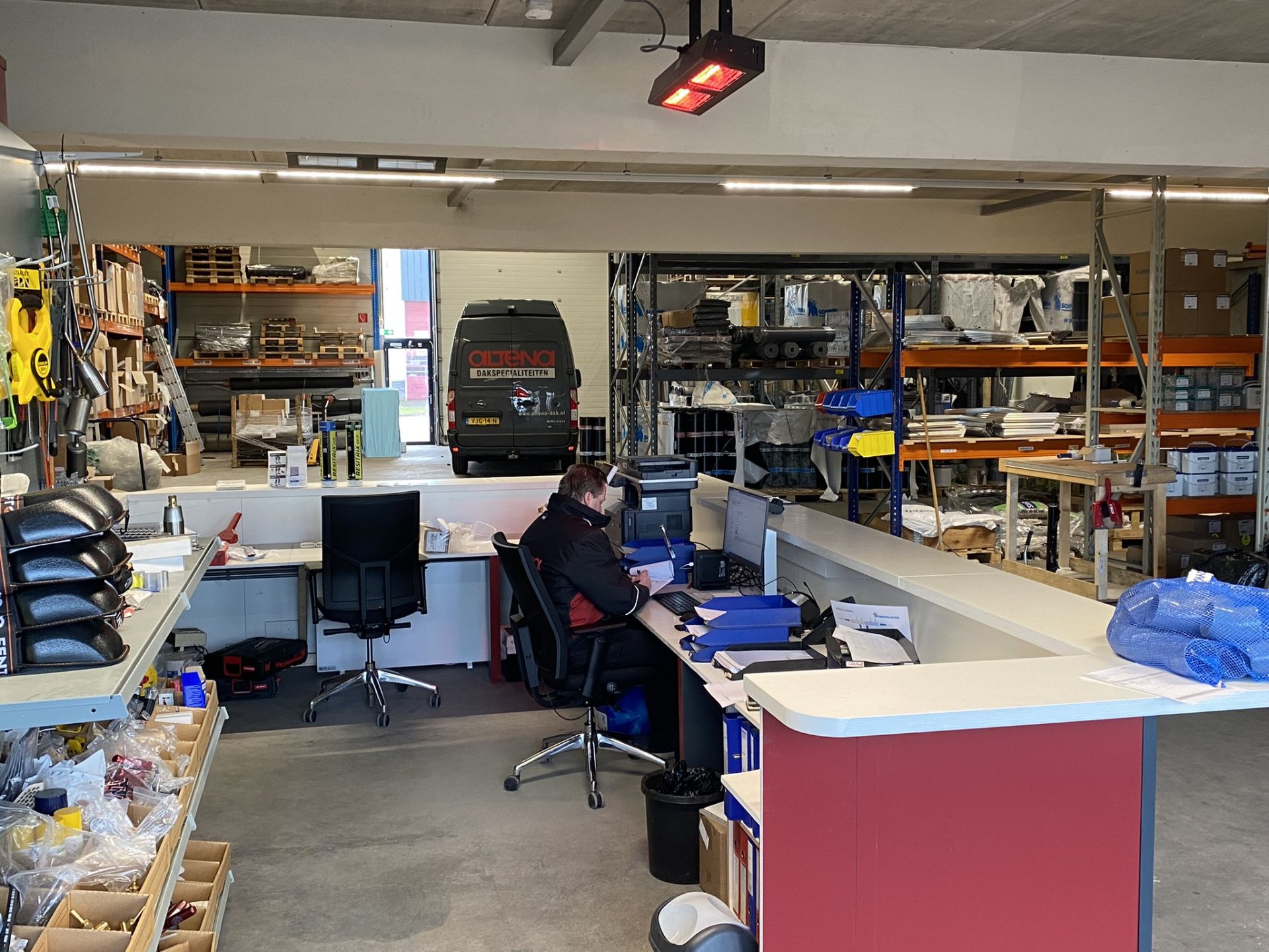 Infaroodverwarming Werkplekken