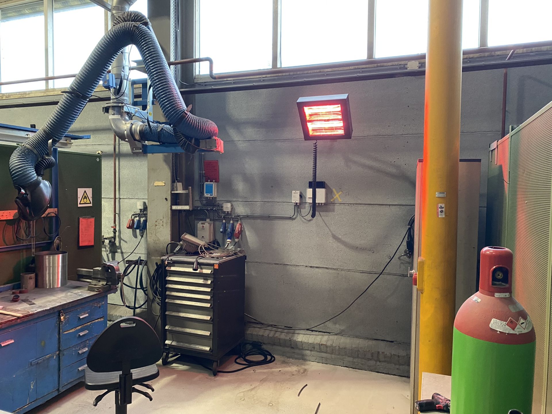 Infaroodverwarming Werkplekken